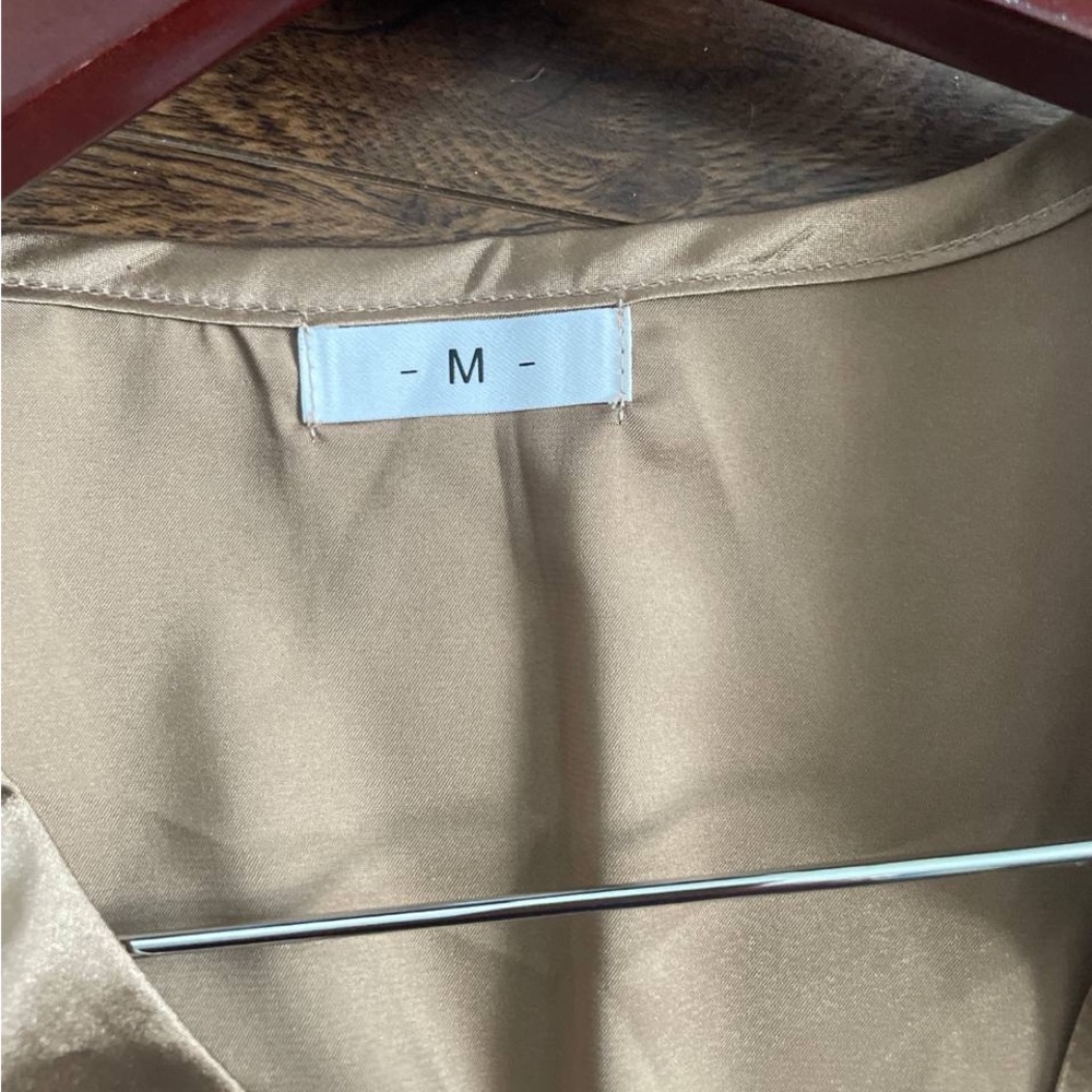 Light Brown Satin Nightgown Dress - Picture 9 of 10